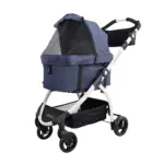 Ibiyaya CLEO Pet Stroller & Car Seat Travel System, Blue Jeans - Image 2