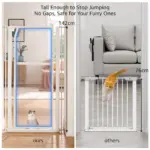 Extra Tall Transparent Pet Gate - Image 4