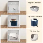 Loft Cat Litter Cabinet, White - Image 4