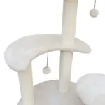 5-Platform Plush and Wicker Cat Tree - Image 9