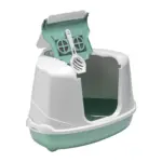 Moderna Flip Cat Corner Enclosed Cat Litter Box - Image 2