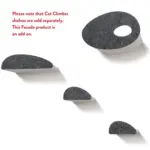 Cat Climber Set of 4 Facade Add-Ons, Charcoal - Image 2