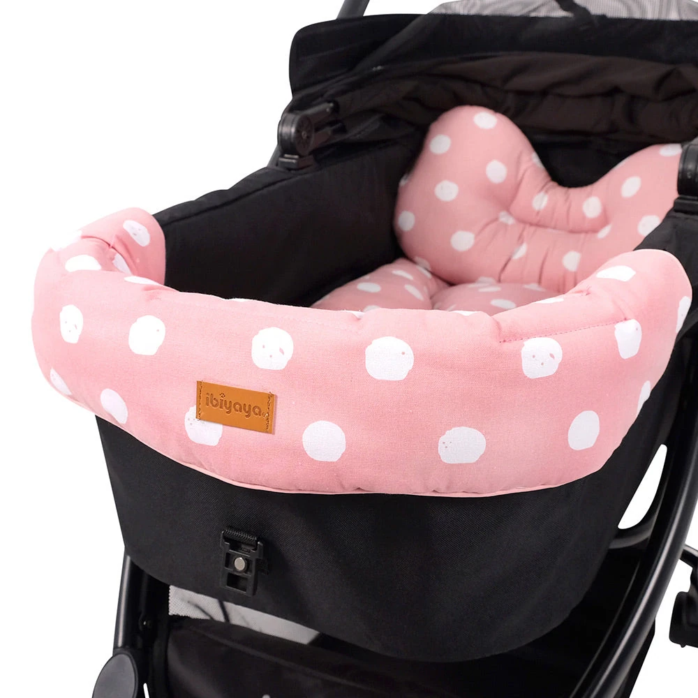 FP0026-L-P-02_2000x.webp Ibiyaya Pet Stroller Comfort Liner Set, Pink - Image 1