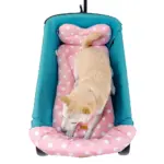 Ibiyaya Pet Stroller Comfort Liner Set, Pink - Image 5