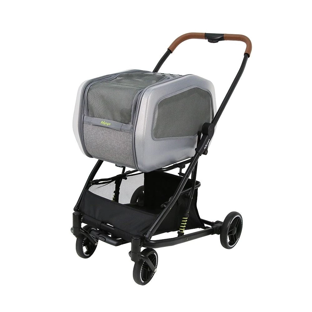 FS2360-G-8_2000x.webp Ibiyaya NeoRider Multipurpose Detachable Pet Stroller, Silver Mist - Image 1