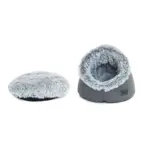 Calming Cat Dome, Dove Grey - Image 4