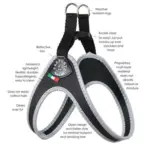 Tre Ponti Genesis Step In Harness for Dogs and Cats, Black - Image 7