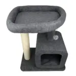 Cattitude Cat Scratching Tree With Top and Bottom Bed - Image 2