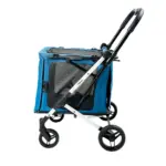 Ibiyaya BigBuddy Pet Stroller and Crate Combo, Crystal Teal - Image 2