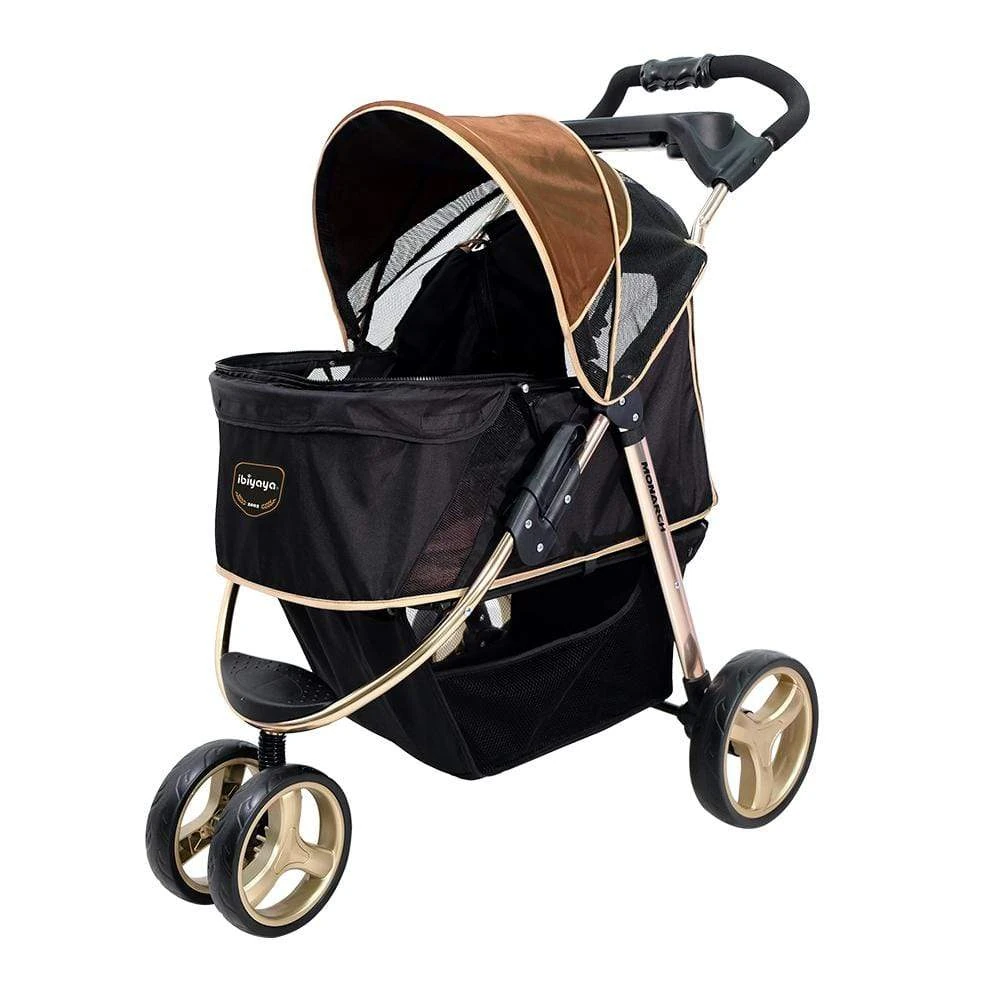 ibiyaya-pet-pram-ibiyaya-monarch-premium-pet-jogger-stroller-luxury-gold-6636162318439_2000x-3.webp Ibiyaya Monarch Premium Pet Jogger Stroller, Luxury Gold - Image 1