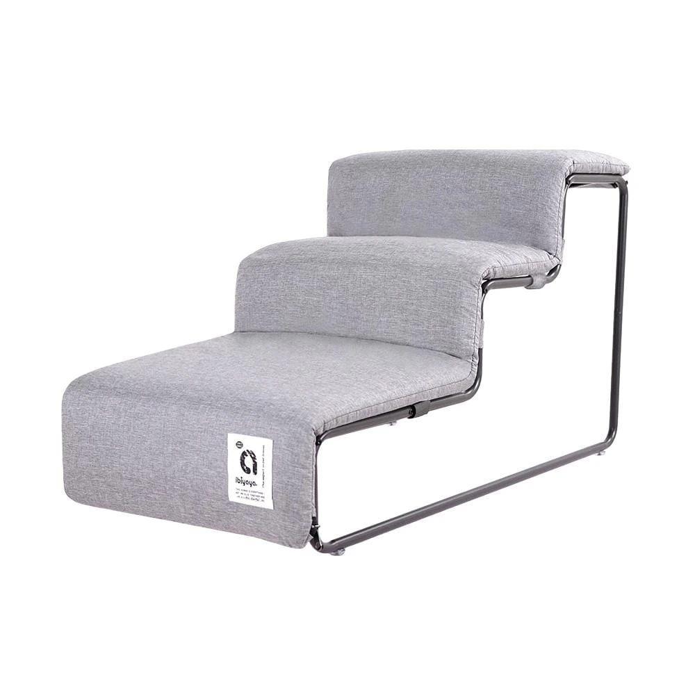 ibiyaya-ramps-stairs-ibiyaya-everest-ii-pet-stairs-for-dogs-cats-nimbus-grey-36263658389723_2000x.webp Ibiyaya Everest II Pet Stairs for Dogs & Cats, Nimbus Grey - Image 1