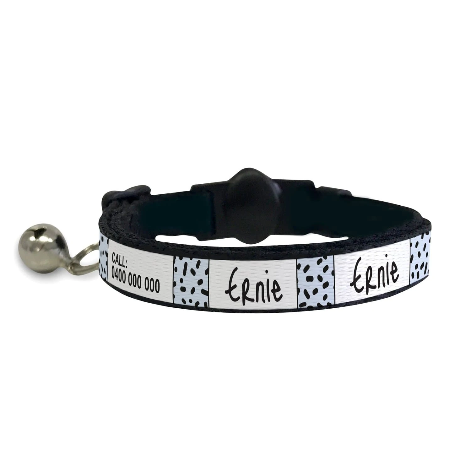 id-pet-cat-collar-personalised-cat-collar-squiggle-blue-3908002709607_2000x.webp Personalised Cat Collar - Squiggle, Blue - Image 1