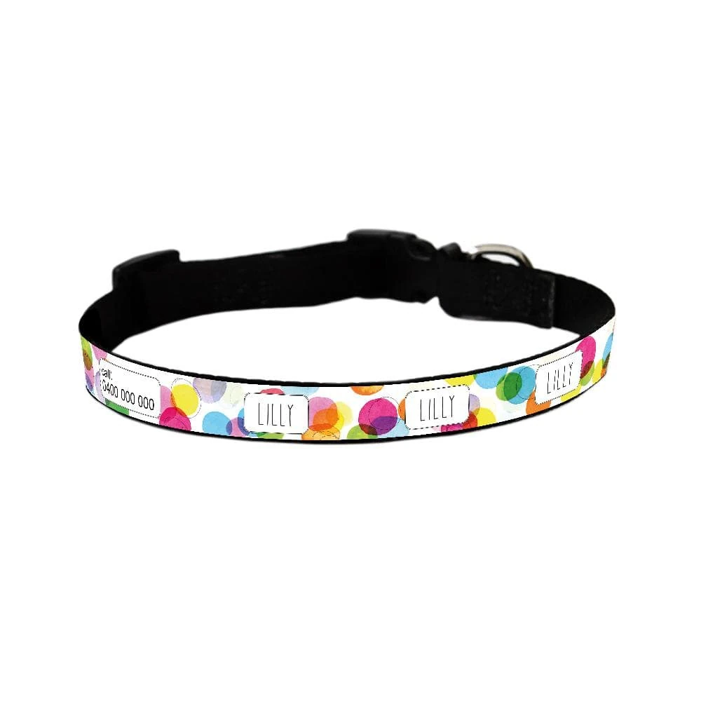 id-pet-dog-collar-small-31-41cm-personalised-dog-collar-confetti-31863738794183_2000x.webp Personalised Dog Collar - Confetti - Image 1