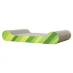 Cardboard Cat Scratcher Lounge, Green - Image 2
