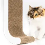 Wall Mounted Cat Scratch Post, White - Image 10