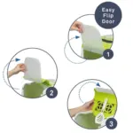 Moderna Flip Cat Enclosed Cat Litter Box, Warm Grey - Image 4