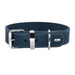 Hunter Aalborg Special Leather Dog Collar, Dark Blue - Image 5