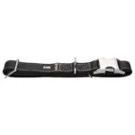 Hunter Cannes Alu-Strong Leather Dog Collar Clasp Buckle, Black