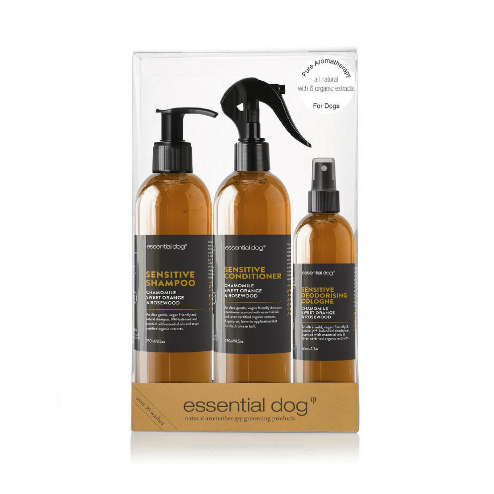 product_image_1761146078.webp Sensitive Dog Grooming Gift Pack | Shampoo, Conditioner & Deodoriser - Image 1