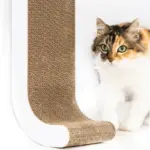 Wall Mounted Cat Scratch Post, White - Image 5