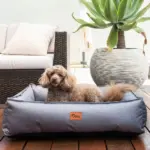 Ripstop Dog Lounger Bed, Steel Grey - Image 5